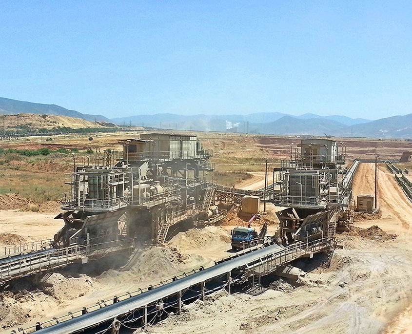 POWER CONVERTERS FOR MINING CONVEYOR BELT LOCATED IN GREECE EEI power